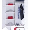 Kleiderschrank Danz weiß B/H/T: ca. 116x199x57 cm – Bild 3
