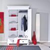 Kleiderschrank Danz weiß B/H/T: ca. 116x199x57 cm – Bild 5