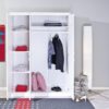 Kleiderschrank Magnus weiß B/H/T: ca. 140x190x55 cm – Bild 2