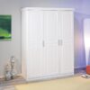 Kleiderschrank Magnus weiß B/H/T: ca. 140x190x55 cm – Bild 4