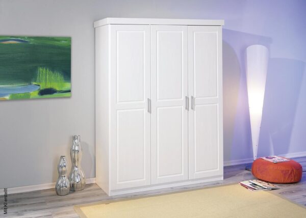 Kleiderschrank Magnus weiß B/H/T: ca. 140x190x55 cm – Bild 4
