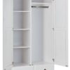 Kleiderschrank Reutte weiß B/H/T: ca. 104x198x56 cm – Bild 2