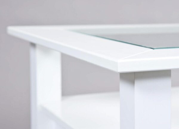 Couchtisch Provence weiß lackiert B/H/T: ca. 115x45x60 cm Couchtisch Provence weiß lackiert B/H/T: ca. 115x45x60 cm – Bild 5