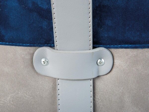 Inter Link Hocker Osane blau MDF Samtoptik B/H/T: ca. 38x43x33 cm Inter Link Hocker Osane blau MDF Samtoptik B/H/T: ca. 38x43x33 cm – Bild 2