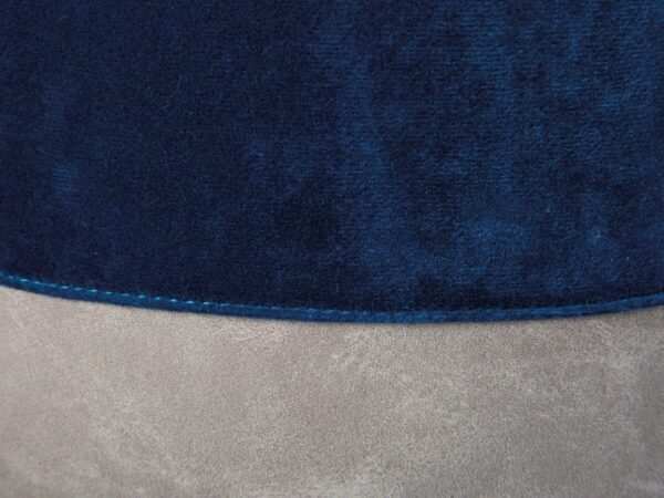 Inter Link Hocker Osane blau MDF Samtoptik B/H/T: ca. 38x43x33 cm Inter Link Hocker Osane blau MDF Samtoptik B/H/T: ca. 38x43x33 cm – Bild 3