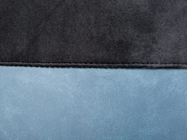 Inter Link Hocker Osame schwarz blau MDF Samtoptik B/H/T: ca. 38x43x33 cm Inter Link Hocker Osame schwarz blau MDF Samtoptik B/H/T: ca. 38x43x33 cm – Bild 4