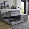 Boxspringbett Fire Silbergrau Liegefläche B/L: ca. 200x200 cm – Bild 2