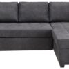 Ecksofa mit Bettfunktion und Bettkasten anthrazit B/H/T: ca. 260x89x155 cm Ecksofa mit Bettfunktion und Bettkasten anthrazit B/H/T: ca. 260x89x155 cm – Bild 2