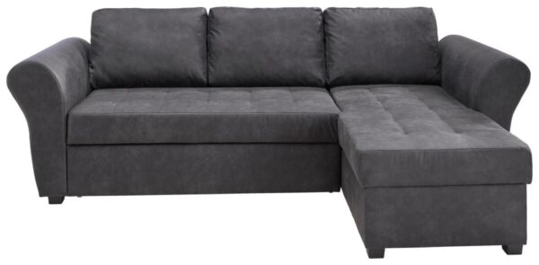 Ecksofa mit Bettfunktion und Bettkasten anthrazit B/H/T: ca. 260x89x155 cm Ecksofa mit Bettfunktion und Bettkasten anthrazit B/H/T: ca. 260x89x155 cm – Bild 2