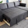 Ecksofa mit Bettfunktion und Bettkasten anthrazit B/H/T: ca. 260x89x155 cm Ecksofa mit Bettfunktion und Bettkasten anthrazit B/H/T: ca. 260x89x155 cm – Bild 3