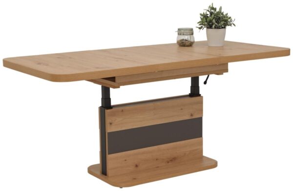 Couchtisch Gustav Eiche Artisan anthrazit Nachbildung B/H/T: ca. 110x58x70 cm – Bild 2