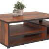 Couchtisch Eike Old Wood schwarz Nachbildung B/H/T: ca. 110x50x68 cm Couchtisch Eike Old Wood schwarz Nachbildung B/H/T: ca. 110x50x68 cm – Bild 2