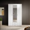 Kleiderschrank Karl weiß B/H/T: ca. 120x195x55 cm – Bild 2