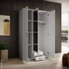 Kleiderschrank Karl weiß B/H/T: ca. 120x195x55 cm – Bild 5