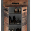 Schuhkommode Indiana Beton dunkel Nachbildung Old Wood Nachbildung B/H/T: ca. 68x115x37 cm – Bild 2