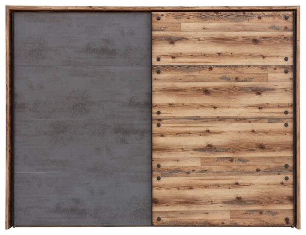 Schwebetürenschrank Dover Alpin Lodge Nachbildung Betonoxid Optik B/H/T: ca. 270x210x60 cm Schwebetürenschrank Dover Alpin Lodge Nachbildung Betonoxid Optik B/H/T: ca. 270x210x60 cm – Bild 2