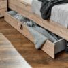 Bett Stockholm tanne Nachbildung Graphit B/H/T: ca. 189x96x210 cm – Bild 2