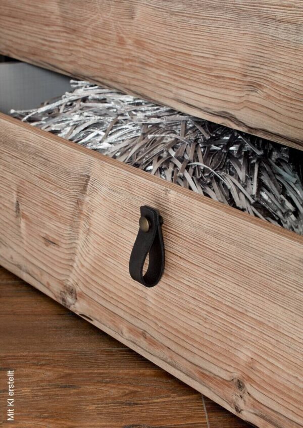 Bett Stockholm tanne Nachbildung Graphit B/H/T: ca. 189x96x210 cm – Bild 3
