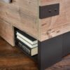 Bett Stockholm tanne Nachbildung Graphit B/H/T: ca. 189x96x210 cm – Bild 4
