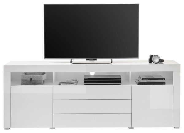TV-Highboard Goal weiß Hochglanz B/H/T: ca. 200x74x44 cm – Bild 2