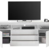 TV-Highboard Goal weiß Hochglanz B/H/T: ca. 200x74x44 cm – Bild 3