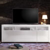 TV-Highboard Goal weiß Hochglanz B/H/T: ca. 200x74x44 cm – Bild 4