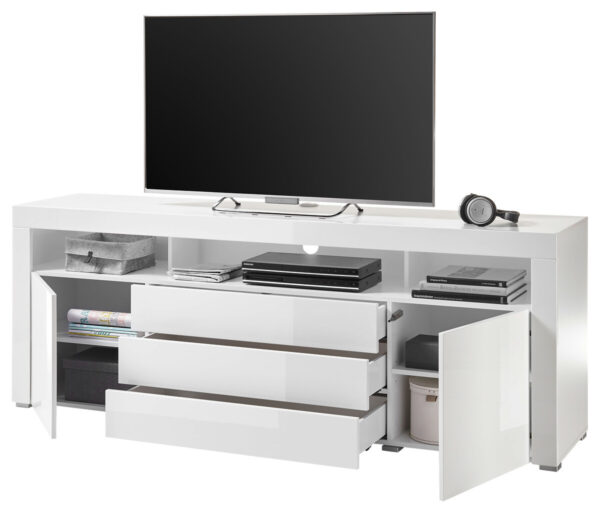 TV-Highboard Goal weiß Hochglanz B/H/T: ca. 200x74x44 cm – Bild 5