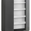 Kommode Mailand 11 anthrazit B/H/T: ca. 90x120x34 cm – Bild 2