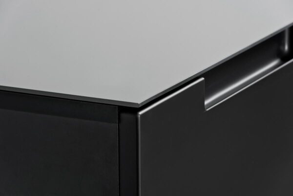 Kommode Mailand 11 anthrazit B/H/T: ca. 90x120x34 cm – Bild 3