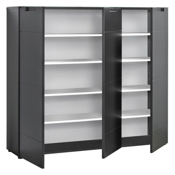 Kommode Mailand 13 anthrazit B/H/T: ca. 135x120x34 cm – Bild 2