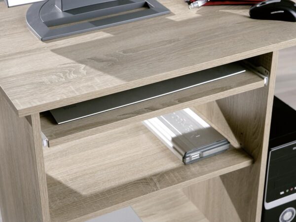Schreibtisch Durini Eiche Sonoma Nachbildung B/H/T/L: ca. 80x75x50x80 cm – Bild 5