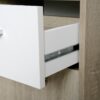 Kommode Eboli Eiche Sonoma Nachbildung weiß B/H/T: ca. 77x77x30 cm – Bild 4