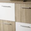 Kommode Egadi Eiche Sonoma Nachbildung weiß B/H/T: ca. 77x115x30 cm – Bild 2