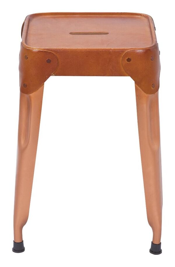 Inter Link Hocker Reema Kupfer Metall B/H/T: ca. 35x45x35 cm – Bild 2