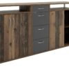 Sideboard Maximo Old Wood Nachbildung anthrazit B/H/T: ca. 208x94x38 cm – Bild 2