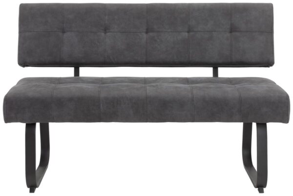 Sitzbank Luise I B anthrazit Vintage B/H/T: ca. 140x90x64 cm Sitzbank Luise I B anthrazit Vintage B/H/T: ca. 140x90x64 cm – Bild 2