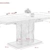 Esstisch Ariana T B/H/T: ca. 120x76x80 cm – Bild 2