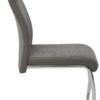 Schwingstuhl Alina 2er Set grau Kunstleder Stoff B/H/T: ca. 43x98x59 cm – Bild 5