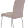 Stuhl Andrea 4er Set Cappuccino Chrom Kunstleder Metall B/H/T: ca. 43x100x64 cm – Bild 4