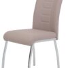 Stuhl Andrea 4er Set Cappuccino Chrom Kunstleder Metall B/H/T: ca. 43x100x64 cm – Bild 5