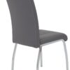 Stuhl Andrea 4er Set grau Kunstleder B/H/T: ca. 43x100x64 cm – Bild 4