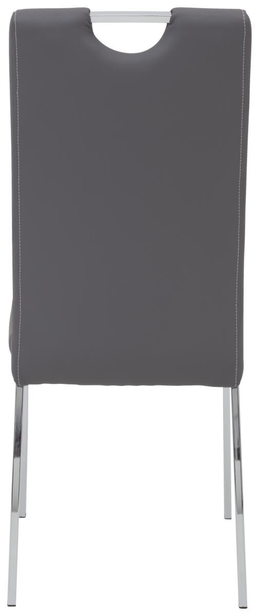 Stuhl Andrea 4er Set grau Kunstleder B/H/T: ca. 43x100x64 cm – Bild 5