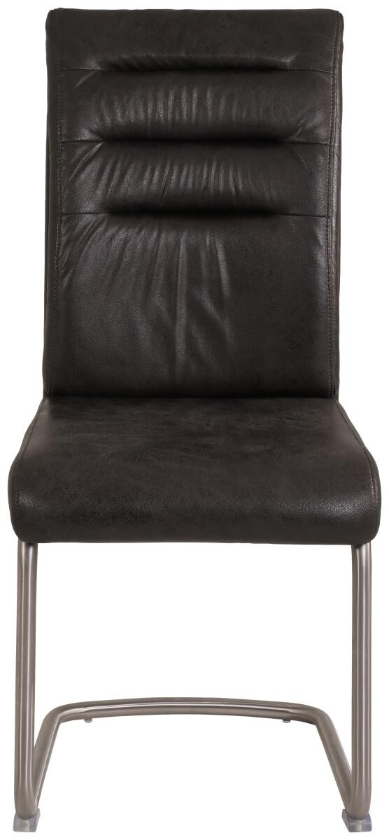 Schwingstuhl Paula 4er Set anthrazit Vintage Microfaser B/H/T: ca. 45x102x65 cm – Bild 5
