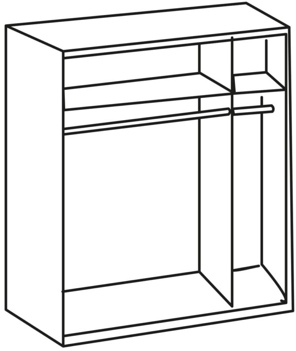 Schwebetürenschrank Liverpool Eiche Plankeneiche Nachbildung B/H/T: ca. 135x198x64 cm Schwebetürenschrank Liverpool Eiche Plankeneiche Nachbildung B/H/T: ca. 135x198x64 cm – Bild 4