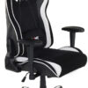 Gaming-Sessel Game-Rocker schwarz weiß Kunstleder Microfaser – Bild 2