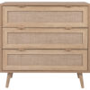 Kommode Bali Eiche Sonoma Nachbildung B/H/T: ca. 80x80x40 cm – Bild 2