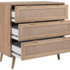 Kommode Bali Eiche Sonoma Nachbildung B/H/T: ca. 80x80x40 cm – Bild 3