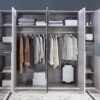 Kleiderschrank Vegas weiß Graphit B/H/T: ca. 270x208x58 cm – Bild 3