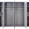 Kleiderschrank Vegas weiß Graphit B/H/T: ca. 270x208x58 cm – Bild 5