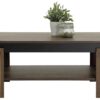 Couchtisch Tim II Old Wood schwarz Nachbildung B/H/T: ca. 90x41x60 cm Couchtisch Tim II Old Wood schwarz Nachbildung B/H/T: ca. 90x41x60 cm – Bild 2